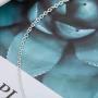 Jovono Fashion Triangle Pendant Necklaces Dainty Necklace Chain Jewelry for Women and Girls (Silver)