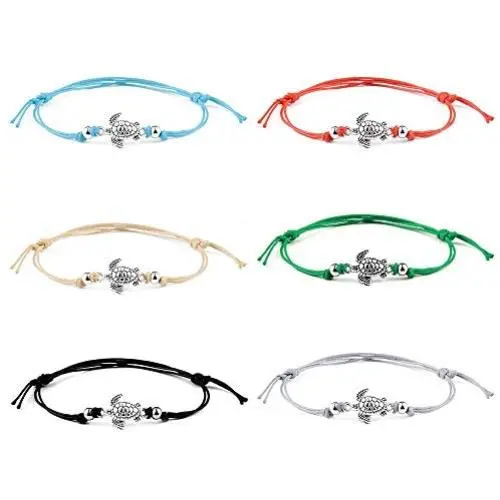 SUNSH 6pcs Waterproof Turtle Boho Anklets Bracelets for Women Teen Girls Best Friends Family Lover Cute Charm Handmade Woven Strings Adjustable Beach Ankle Jewelry Friendship Gifts SUNSH 6pcs Waterproof Turtle Boho Anklets Bracelets for Women Teen Girls Best Friends Family Lover Cute Charm Handmade Woven Strings Adjustable Beach Ankle Jewelry Friendship Gifts