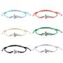 SUNSH 6pcs Waterproof Turtle Boho Anklets Bracelets for Women Teen Girls Best Friends Family Lover Cute Charm Handmade Woven Strings Adjustable Beach Ankle Jewelry Friendship Gifts