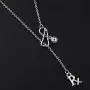 ENSIANTH Rx Pharmacist Pharmacy Jewelry Lariat Y Necklace Graduation Gift with Stethoscope Charm ENSIANTH Rx Pharmacist Pharmacy Jewelry Lariat Y Necklace Graduation Gift with Stethoscope Charm