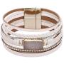 VONRU Leather Wrap Bracelet for Women - Charm Boho Multilayer Gorgeous Bracelets Wristbands - Casual Braided Handmade Magnetic Bracelet Cuff Bangle Gift for Monther