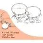 Eigso Thelma and Louise Gift Best Friends Keychain Bracelet Friendship Jewelry Pistol Gun Charm Friendship Gift