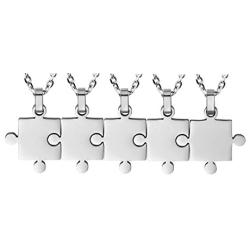 Godyce Puzzle Necklace 289 Piece Best Friends BFF - Stainless Steel Jewelry with Gift Box