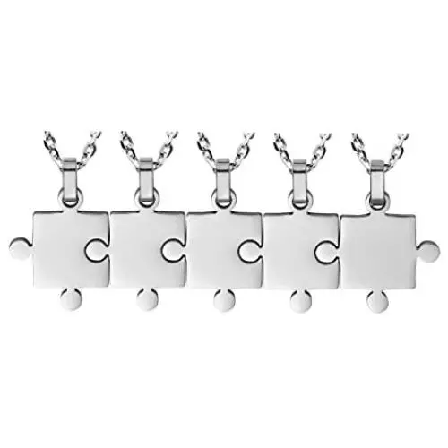 Godyce Puzzle Necklace 289 Piece Best Friends BFF - Stainless Steel Jewelry with Gift Box