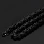 GuoShuang Mens Stainless Steel Mechanic Chunky Byzantine Chain Bracelet and Necklace Jewelry Set