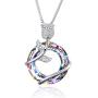 Rose Flower Necklace Sterling Silver Love Jewelry Gifts for Mom Wife Grandma Girlfriend on Birthday Anniversary