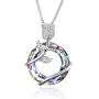 Rose Flower Necklace Sterling Silver Love Jewelry Gifts for Mom Wife Grandma Girlfriend on Birthday Anniversary