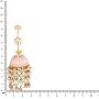 Aheli Elegant Wedding Party Designer Floral Enamel Jhumka Jhumki Earrings with Beaded Tassel Ethnic Fashion Jewelry for Indian Women