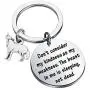SEIRAA Wolf Charm Keychain Dont Consider My Kindness As My Weakness Inspirational Gifts for Wolf Lover SEIRAA Wolf Charm Keychain Dont Consider My Kindness As My Weakness Inspirational Gifts for Wolf Lover