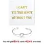 I Cant Tie The Knot Without You Bridesmaid Gift Cards Bridesmaid Bracelets Silver Tone- Set of 4,5,6 I Cant Tie The Knot Without You Bridesmaid Gift Cards Bridesmaid Bracelets Silver Tone- Set of 4,5,6