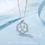 LOOVE Celtic Necklace for Women, Celtic Knot Necklace Sterling Silver Triquetra Pendant Good Luck Jewelry with 18'' Chain, Irish Gifts for Her LOOVE Celtic Necklace for Women, Celtic Knot Necklace Sterling Silver Triquetra Pendant Good Luck Jewelry with 18'' Chain, Irish Gifts for Her