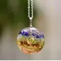 PSEEHEE Orgone Round Chakra Healing Crystals Pendant Necklace, 7 Chakra Stones Necklace for EMF Protection Spiritual Healing Jewelry Men Women (7 Chakra) PSEEHEE Orgone Round Chakra Healing Crystals Pendant Necklace, 7 Chakra Stones Necklace for EMF Protection Spiritual Healing Jewelry Men Women (7 Chakra)