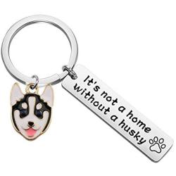 CYTING Dog Lover Gift Its Not A Home Without A Boston Terrier/Labrador/Pug/Pit Bull/Husky Keychain Pet Jewelry Gifts for Dog Owner/Mom/Dad Gift