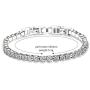 Jude Jewelers Stainless Steel Cubic Zircon Eternity Wedding Statement Strand Link Bracelet