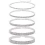 5 Pieces Rhinestone Choker Necklaces for Women Dainty Diamond Choker Silver Gold Plated Crystal Choker Necklaces Set Bridesmaid Jewelry 5 Pieces Rhinestone Choker Necklaces for Women Dainty Diamond Choker Silver Gold Plated Crystal Choker Necklaces Set Bridesmaid Jewelry