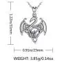 Dragon Necklace for Women CELESTIA 925 Sterling Silver Necklace Animal Jewelry Gifts for Women - 18 Inch Chain