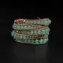 Globi Natural Stone Wrap Bracelet For Women/Men | Adjustable Multilayer Genuine Leather Boho Handmade Beaded Bracelet Globi Natural Stone Wrap Bracelet For Women/Men | Adjustable Multilayer Genuine Leather Boho Handmade Beaded Bracelet