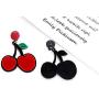 Gmillions Fashion Acrylic Fruits Drop Earrings Lovely Strawberry Lemon Long Dangle Earrings For Women Statement Jewelry