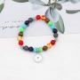WSNANG Mustard Seed Bracelet 7 Chakra Beads Elastic Jewelry Bracelet Religious Jewelry Inspirational Christian Gift