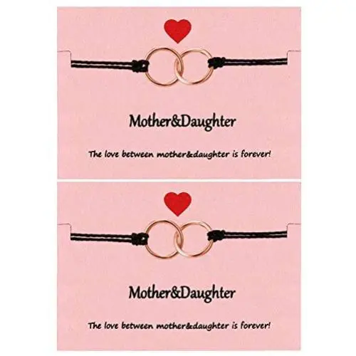 Your Always Charm Mothers Day Gifts , Mother Daughter Bracelet Set for 2,Interlocking Heart Mothers Day Jewelry Gifts from Daughter Your Always Charm Mothers Day Gifts , Mother Daughter Bracelet Set for 2,Interlocking Heart Mothers Day Jewelry Gifts from Daughter
