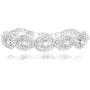 Yumei Jewelry Clear Rhinestone Bracelet Silver-Tone Wedding Bridal Bracelet Crystal Bracelet