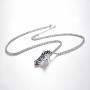 U7 Sport Shoe Necklace Stainless Steel Personalised Runnig Shoe Pendant, Gift for Runner