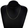 SISGEM 14k Yellow OR White Gold Solid Gold Box Link Chain for Necklace 0.8mm Box Chain with Lobster Claw Clasp Gift for Women