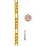 LIFETIME JEWELRY 9mm Figaro Chain Necklace 24k Real Gold Plated for Men and Teen LIFETIME JEWELRY 9mm Figaro Chain Necklace 24k Real Gold Plated for Men and Teen