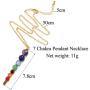 Zuo Bao 7 Chakra Natural Stone Yoga Bracelet 8mm Nature Stone Braided Rope Healing Yoga Bead Rope Necklace