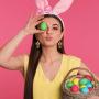 Stology Easter Acrylic Earrings, Bunny Gnome Statement Dangle Earrings Resin Leopard Cross Egg Jewelry Holiday Fashion Accessories for Women Girls