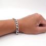 Steelmeup Stainless Steel Simple Classic Figaro Link Chain Bracelet for Men 6 7 10mm 7 8 9-inch