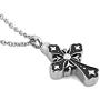 ReisJewelry Religion Cross Jesus Urn Keepsake Necklace for Ashes Memorial Cremation Jewelry