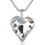 IEFRICH Gifts for Women Jewelry, Cubic Zirconia Birthstone Crystal Love Heart Pendant Necklace Gifts for Mom Wife Girlfriend Birthday Anniversary Mothers Day Valentines