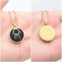 zeqingjw Eye of The Sun Cremation Jewelry Urn Necklace for Ashes Keepsake Urn Pendant for Loved One Memorial Ashes Jewelry for Ashes