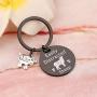 WSNANG Sheep Lover Gift Easily Distracted by Sheep Keychain Sheep Jewelry Gift for Sheep Farmer Sheep Herder Sheep Owner
