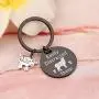WSNANG Sheep Lover Gift Easily Distracted by Sheep Keychain Sheep Jewelry Gift for Sheep Farmer Sheep Herder Sheep Owner