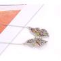 Isaloe Butterfly Necklace Hollow Rainbow Crystal Butterfly Pendant Necklace Cute Insect Jewelry for Women Girls Charms Gifts