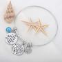 KUIYAI I Love You to The Beach and Back Bracelet Starfish Charm Bracelet Beach Lover Jewelry for Couple