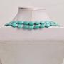 Jane Stone Funky Oval Shape Necklace Turquoise Double Strand Jane Stone Funky Oval Shape Necklace Turquoise Double Strand