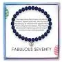 SOLINFOR 70th Birthday Gifts for Women - Lapis Lazuli Beads Bracelet - 70 Years Old Jewelry Gift Idea for Her SOLINFOR 70th Birthday Gifts for Women - Lapis Lazuli Beads Bracelet - 70 Years Old Jewelry Gift Idea for Her