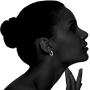 PAVOI 14K Gold Plated 925 Sterling Silver Post 16mm 5 Stone CZ Hoop Earrings for Women