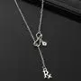ENSIANTH Rx Pharmacist Pharmacy Jewelry Lariat Y Necklace Graduation Gift with Stethoscope Charm ENSIANTH Rx Pharmacist Pharmacy Jewelry Lariat Y Necklace Graduation Gift with Stethoscope Charm