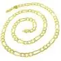 18K Gold Plated Sterling Silver Figaro Link 925 Necklace Chains 3MM - 8.5MM, 16'' - 30'', Gold Chain Necklace for Men & Women, Made In Italy, Next Level Jewelry 18K Gold Plated Sterling Silver Figaro Link 925 Necklace Chains 3MM - 8.5MM, 16'' - 30'', Gold Chain Necklace for Men & Women, Made In Italy, Next Level Jewelry