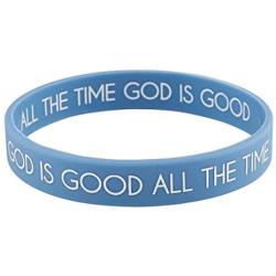 Christian Religious Rubber Bracelet with Card, 2 1/4 Inch