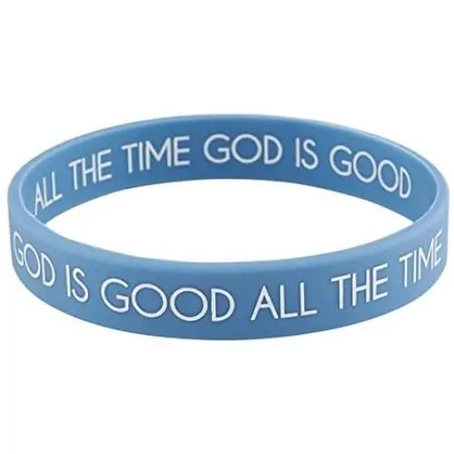 Christian Religious Rubber Bracelet with Card, 2 1/4 Inch