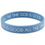 Christian Religious Rubber Bracelet with Card, 2 1/4 Inch