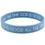 Christian Religious Rubber Bracelet with Card, 2 1/4 Inch