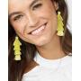 LOYALLOOK 4Pairs Tassel Earrings For Women Fan Shape Tassel Earrings Long Thread Tassel Earrings Bohemian Fringe Drop Handmade Earrings