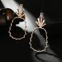 CanB Geometry Pineapple Dangle Earrings Drop Jewelry Ear Studs for Women Girls