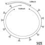 Sterling Silver Jewelry Choker Necklace Pendant Disc Chain Statement Necklace For Women Girls 13+3 inches